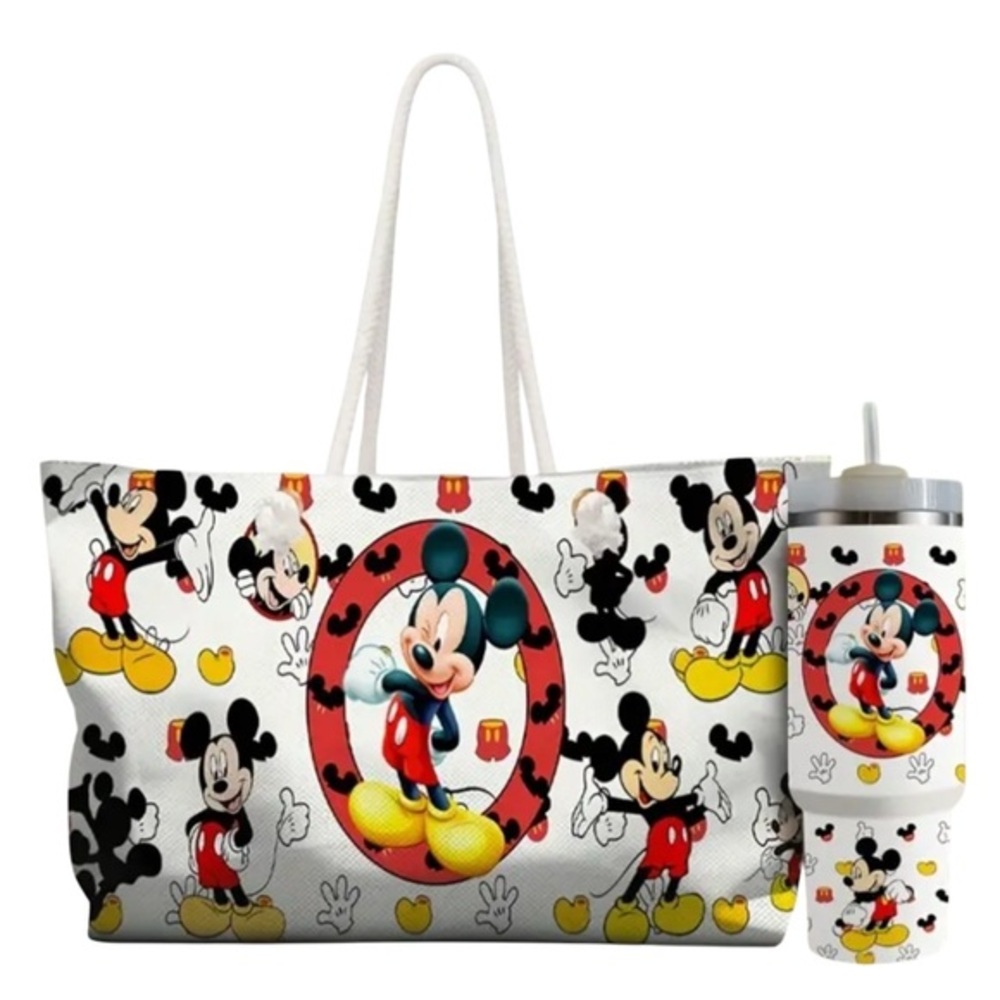 Disney Mickey Mouse White Tote Bag